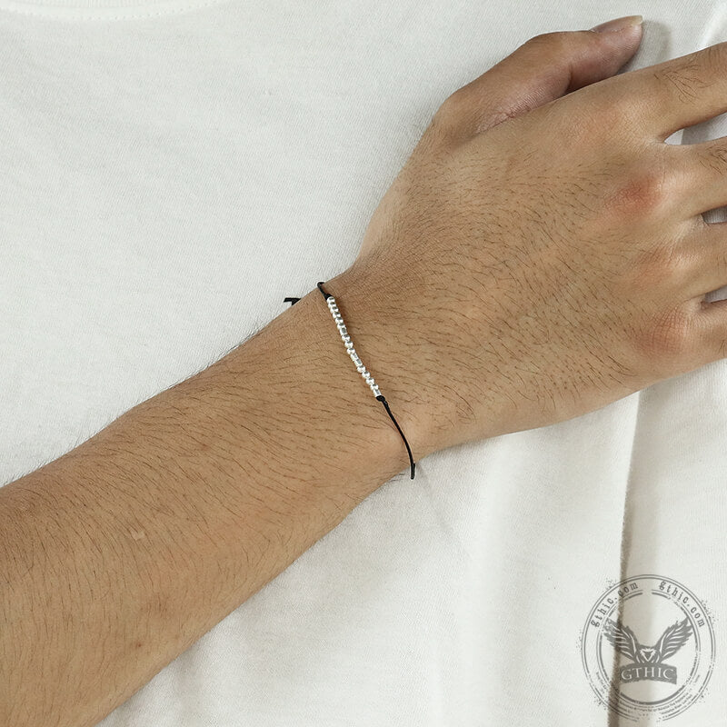 Bad Ass Morse Code Sterling Silver Bracelet