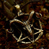 Baphomet Goat Head Stainless Steel Satan Pendant | Gthic.com