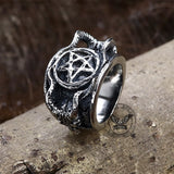 Baphomet Sigil Stainless Steel Occultisme Ring