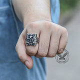 Baphomet Stainless Steel Satan Ring