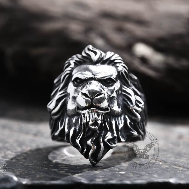 Baroque Lion Stainless Steel Ring