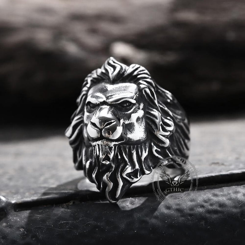 Baroque Lion Stainless Steel Ring