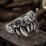 Vampire Teeth Stainless Steel Ring