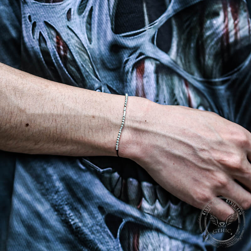 Best Bitches Morse Code Sterling Silver Bracelet