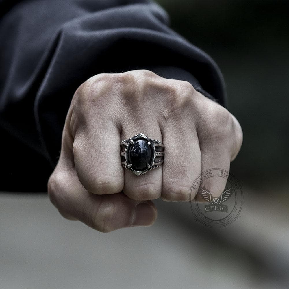 thumbnail image 2 of Dragon Claw Ring Gothic Ring Mens Ring Goth Ring Talon Ring 2 of 14