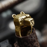 Black Bear Stainless Steel Animal Ring