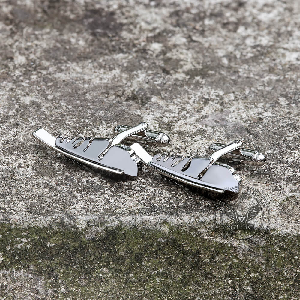 Angel Feather Brass Gothic Cufflinks | Gthic.com