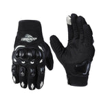 Breathable Touch Screen Polyester Biker Gloves 04 WHITE | Gthic.com