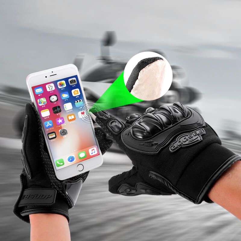 Breathable Touch Screen Polyester Biker Gloves 09 | Gthic.com