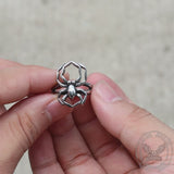 Spider Stainless Steel Biker Ring