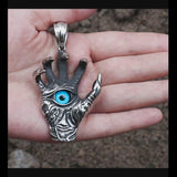 Dragon Claw Blue Evil Eye Pendant