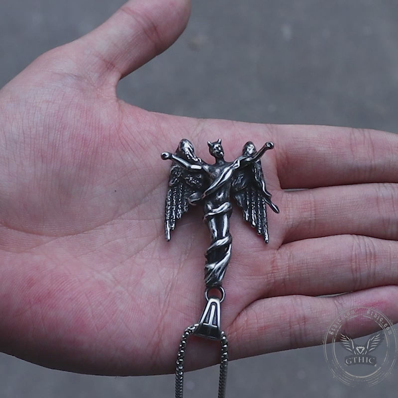 Fallen Angel Stainless Steel Pendant