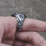 Crow Stainless Steel Skull Ring