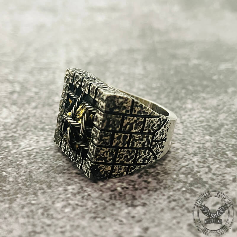 Cage Sterling Silver Skull Ring | Gthic.com
