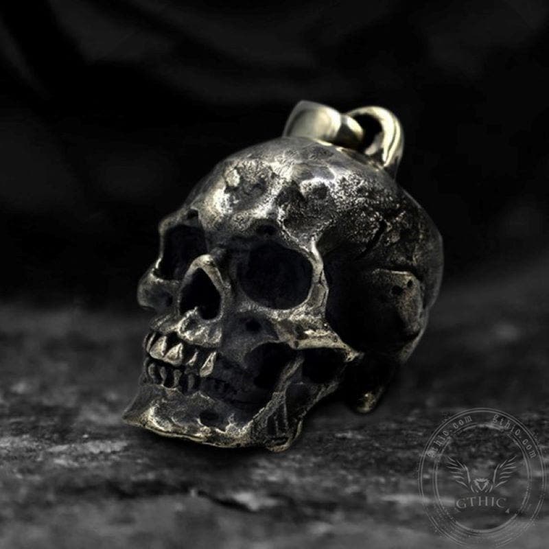 Calvarium Sterling Silver Skull Pendant 01 | Gthic.com
