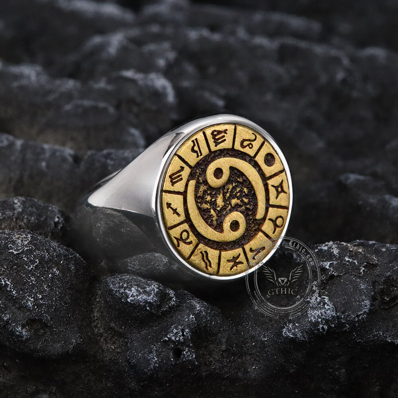 Cancer Stainless Steel Ring | Gthic.com