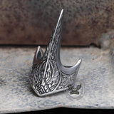 Carve Patterns Stainless Steel Archer Ring 03 | Gthic.com