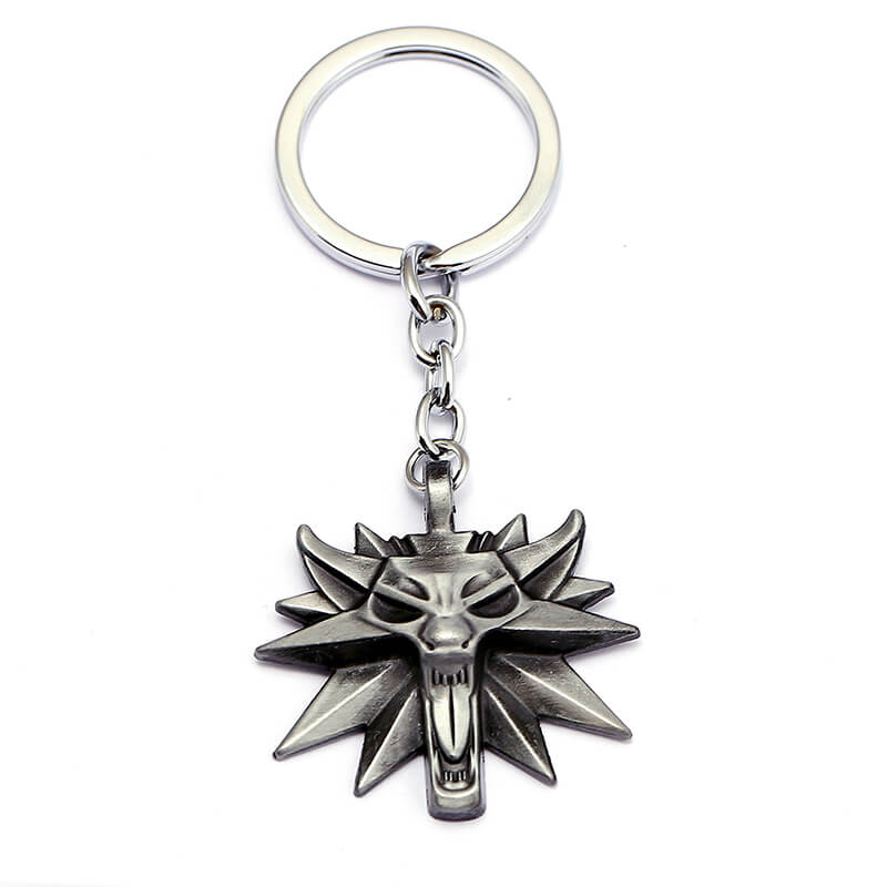 Witcher Wild Hunt Wolf Zinc Alloy Key Chain