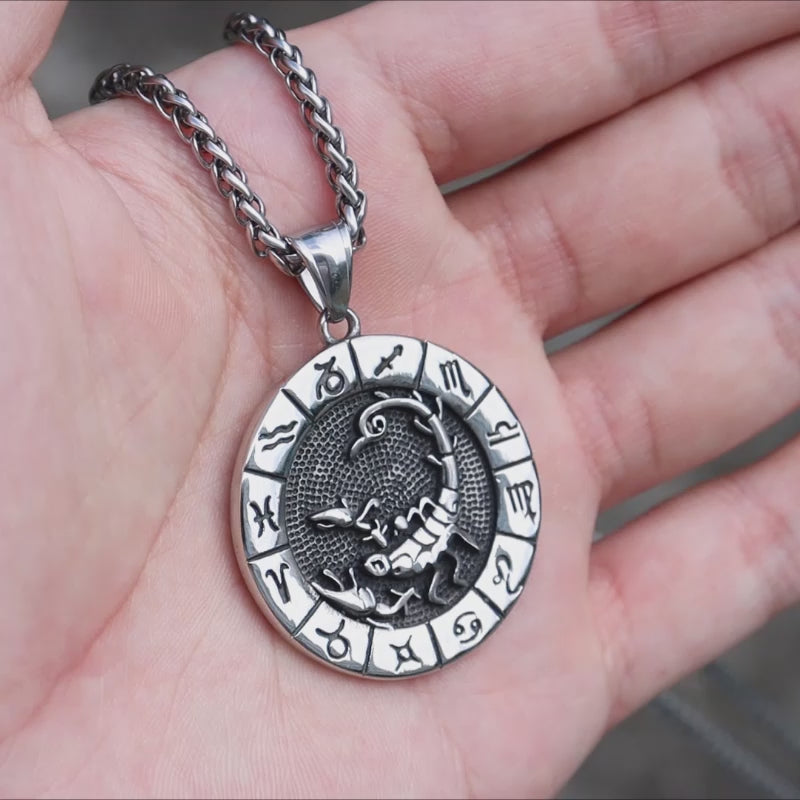 Scorpio Stainless Steel Pendant