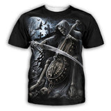 Cello Of Death Polyester Skull T-shirt 01 | Gthic.com