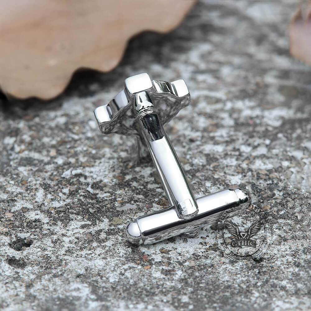 Celtic Cross Brass Cufflinks