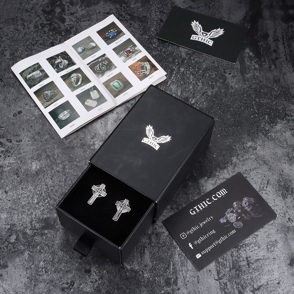 Celtic Cross Brass Cufflinks