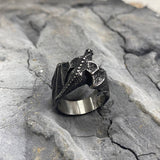 Celtic Flying Dragon Stainless Steel Ring | Gthic.com