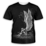 Angel Goddess Polyester Skull t-Shirt | Gthic.com