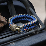 Celtic Knot Eagle Brass Braided Paracord Bracelet | Gthic.com