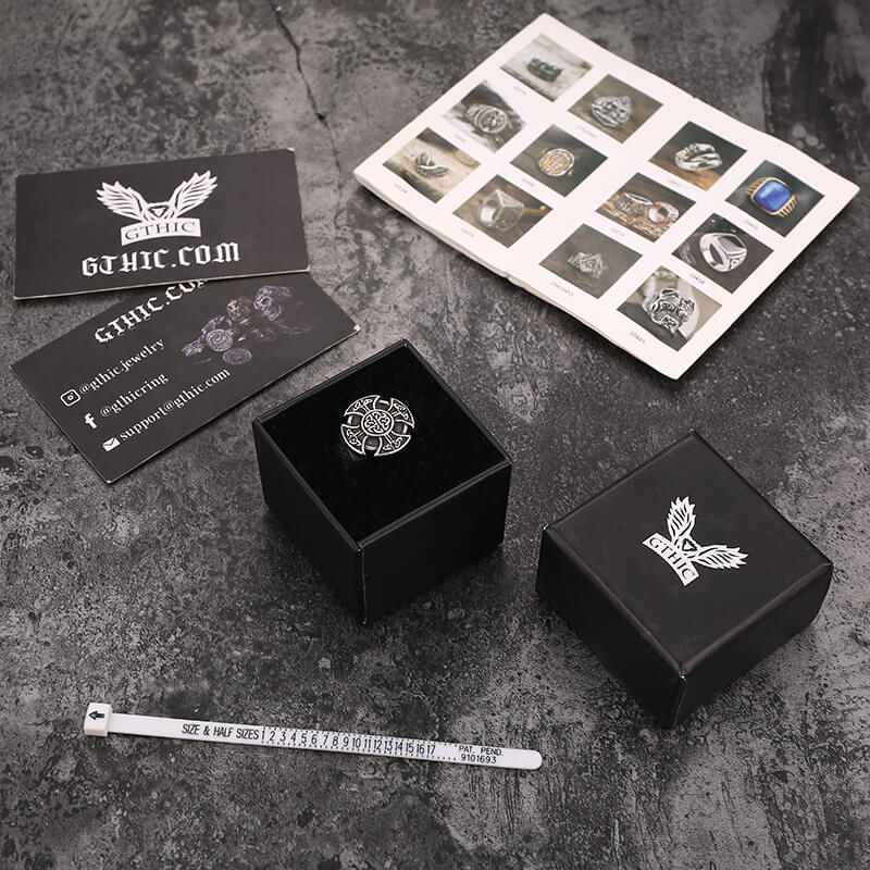 Celtic Knot Knights Templar Stainless Steel Viking Ring