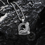 Celtic Knot Raven Pure Tin Viking Necklace