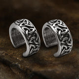 Celtic Knot Stainless Steel Viking Ear Cuffs 01 | Gthic.com