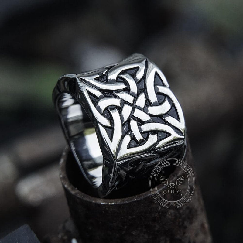 Celtic Knot Stainless Steel Viking Ring – GTHIC