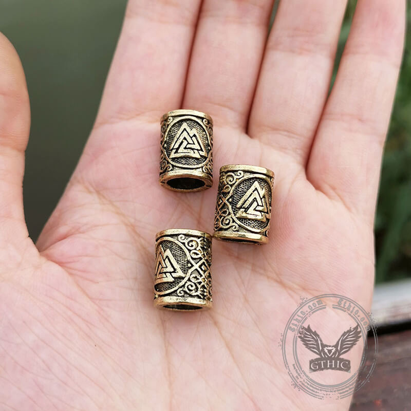 Viking Beard Rings - Set of 4 Norse Hair Beads