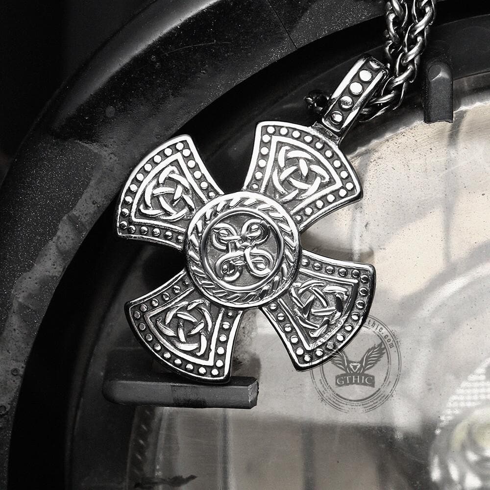 Pendentif Viking Noeuds Celtiques en Acier Inoxydable