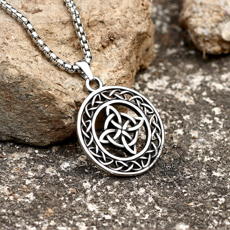Celtic Star Knot Stainless Steel Viking Pendant | Gthic.com