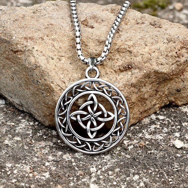 Celtic Star Knot Stainless Steel Viking Pendant | Gthic.com
