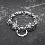 Celtic Wolf Stainelss Steel Beast Viking Bracelet 04 | Gthic.com