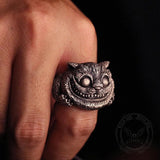 Smiling Cat Stainless Steel Ring