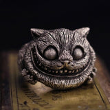 Cheshire Cat Stainless Steel Ring 01 | Gthic.com