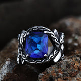 Classic Cross Knot Stainless Steel CZ Flower Ring | Gthic.com