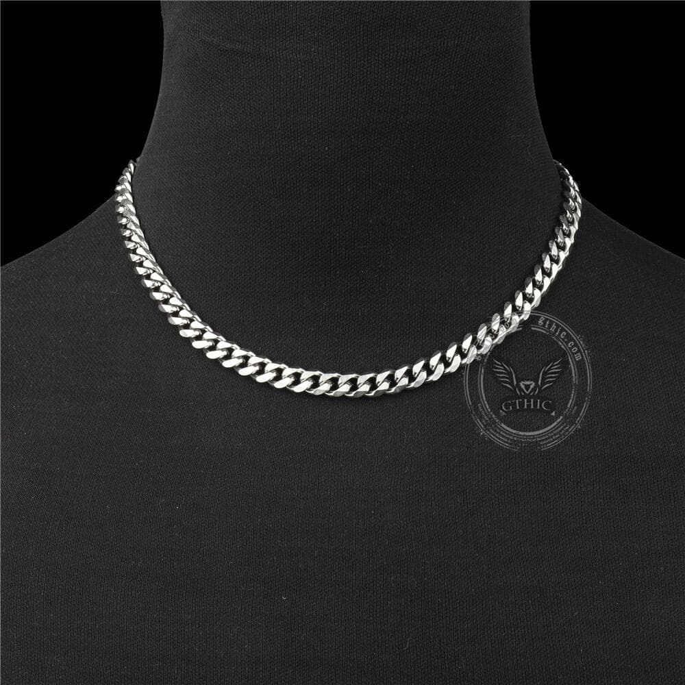 Classic Cuban Link Stainless Steel Chain Necklace 04 | Gthic.com