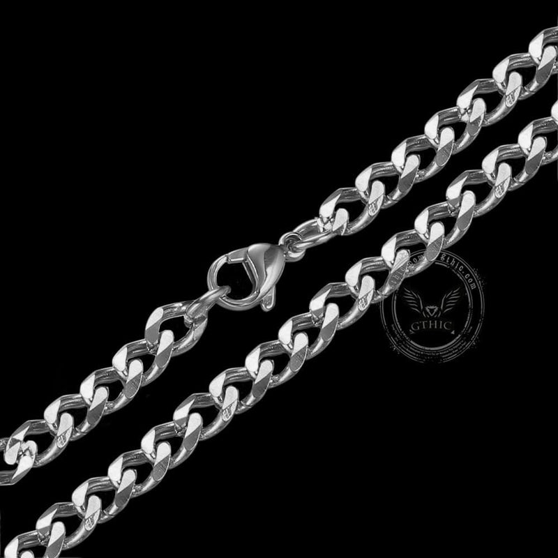 Classic Cuban Link Stainless Steel Chain Necklace