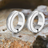 Classic Double Layered Stainless Steel Ear Cuffs | Gthic.com
