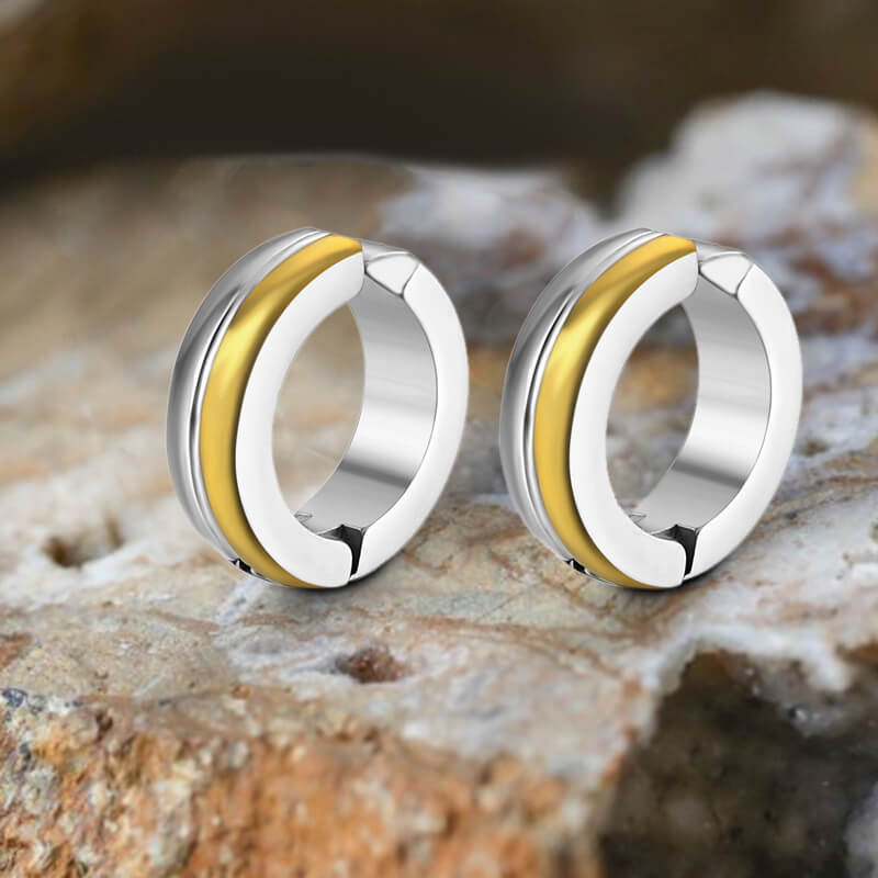 Classic Double Layered Stainless Steel Ear Cuffs | Gthic.com