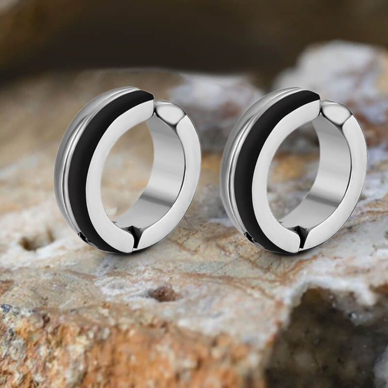 Classic Double Layered Stainless Steel Ear Cuffs | Gthic.com