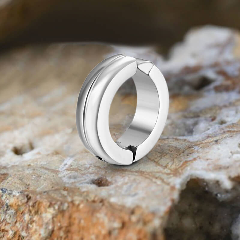 Classic Double Layered Stainless Steel Ear Cuffs | Gthic.com