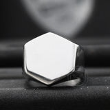Classic Hexagon Stainless Steel Ring