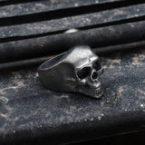 Classic Locomotive Stainless Steel Skull Ring | Gthic.com
