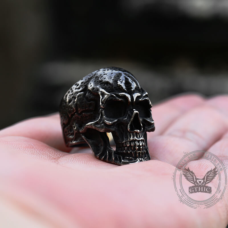 Classic Skull Stainless Steel Ring | Gthic.com